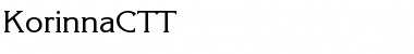 Download KorinnaCTT Regular Font Title Preview