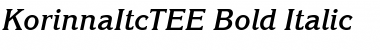 Download KorinnaItcTEE Bold Italic Font Title Preview