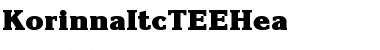 Download KorinnaItcTEEHea Regular Font Title Preview