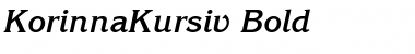 Download KorinnaKursiv Bold Font Title Preview