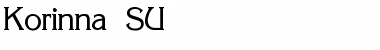 Download Korinna_SU Regular Font Title Preview