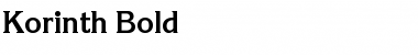 Download Korinth Bold Font Title Preview