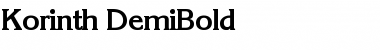 Download Korinth-DemiBold Regular Font Title Preview