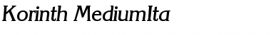 Download Korinth-MediumIta Regular Font Title Preview