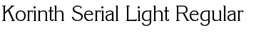 Download Korinth-Serial-Light Regular Font Title Preview