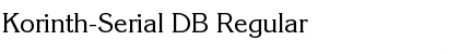 Download Korinth-Serial DB Regular Font Title Preview