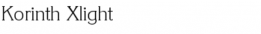 Download Korinth-Xlight Regular Font Title Preview
