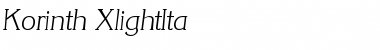 Download Korinth-XlightIta Regular Font Title Preview