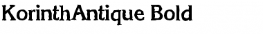 Download KorinthAntique Bold Font Title Preview