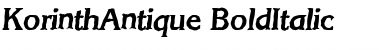 Download KorinthAntique BoldItalic Font Title Preview
