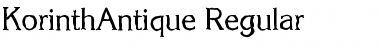 Download KorinthAntique Regular Font Title Preview