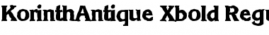 Download KorinthAntique-Xbold Regular Font Title Preview