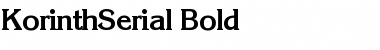 Download KorinthSerial Bold Font Title Preview