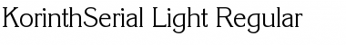 Download KorinthSerial-Light Regular Font Title Preview