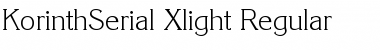 Download KorinthSerial-Xlight Regular Font Title Preview