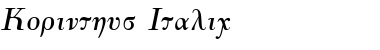 Download Korinthus Italic Font Title Preview