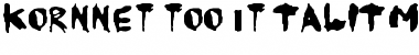 Download KoRnNet.too.it TALITM Regular Font Title Preview