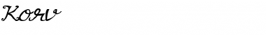 Download Korv Normal Font Title Preview