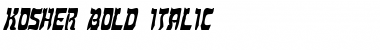 Download Kosher Bold Italic Font Title Preview