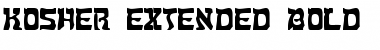 Download Kosher Extended Bold Font Title Preview