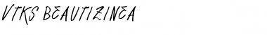 Download Vtks Beautizinea Regular Font Title Preview