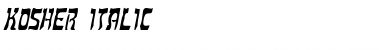 Download Kosher Italic Font Title Preview