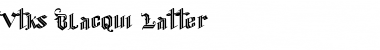 Download Vtks Blacqui Latter Regular Font Title Preview
