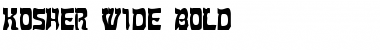 Download Kosher Wide Bold Font Title Preview