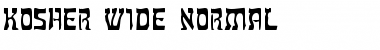 Download Kosher Wide Normal Font Title Preview