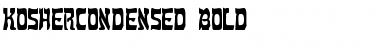 Download KosherCondensed Bold Font Title Preview