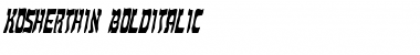 Download KosherThin BoldItalic Font Title Preview
