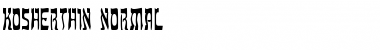Download KosherThin Normal Font Title Preview
