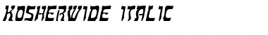 Download KosherWide Italic Font Title Preview