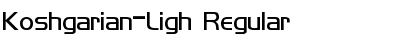 Download Koshgarian-Ligh Regular Font Title Preview