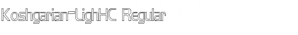 Download Koshgarian-LighHC Regular Font Title Preview