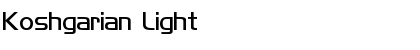 Download Koshgarian Light Font Title Preview