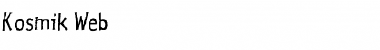 Download Kosmik Web Regular Font Title Preview