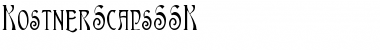 Download KostnerScapsSSK Regular Font Title Preview