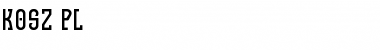 Download Kosz PL Regular Font Title Preview