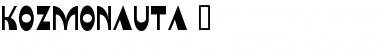 Download Kozmonauta 2 Regular Font Title Preview
