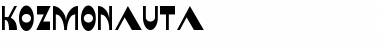Download Kozmonauta Regular Font Title Preview