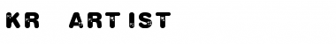 Download KR Artist Regular Font Title Preview
