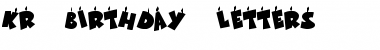 Download KR Birthday Letters Regular Font Title Preview