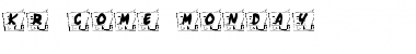 Download KR Come Monday Regular Font Title Preview