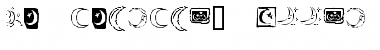 Download KR Crescent Moons Regular Font Title Preview
