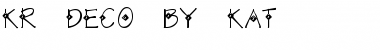 Download KR Deco by Kat Regular Font Title Preview
