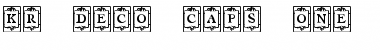 Download KR Deco Caps One Regular Font Title Preview