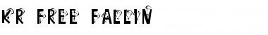 Download KR Free Fallin' Regular Font Title Preview