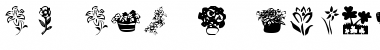 Download KR Kat's Flowers 4 Regular Font Title Preview