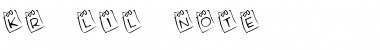 Download KR Lil Note Regular Font Title Preview